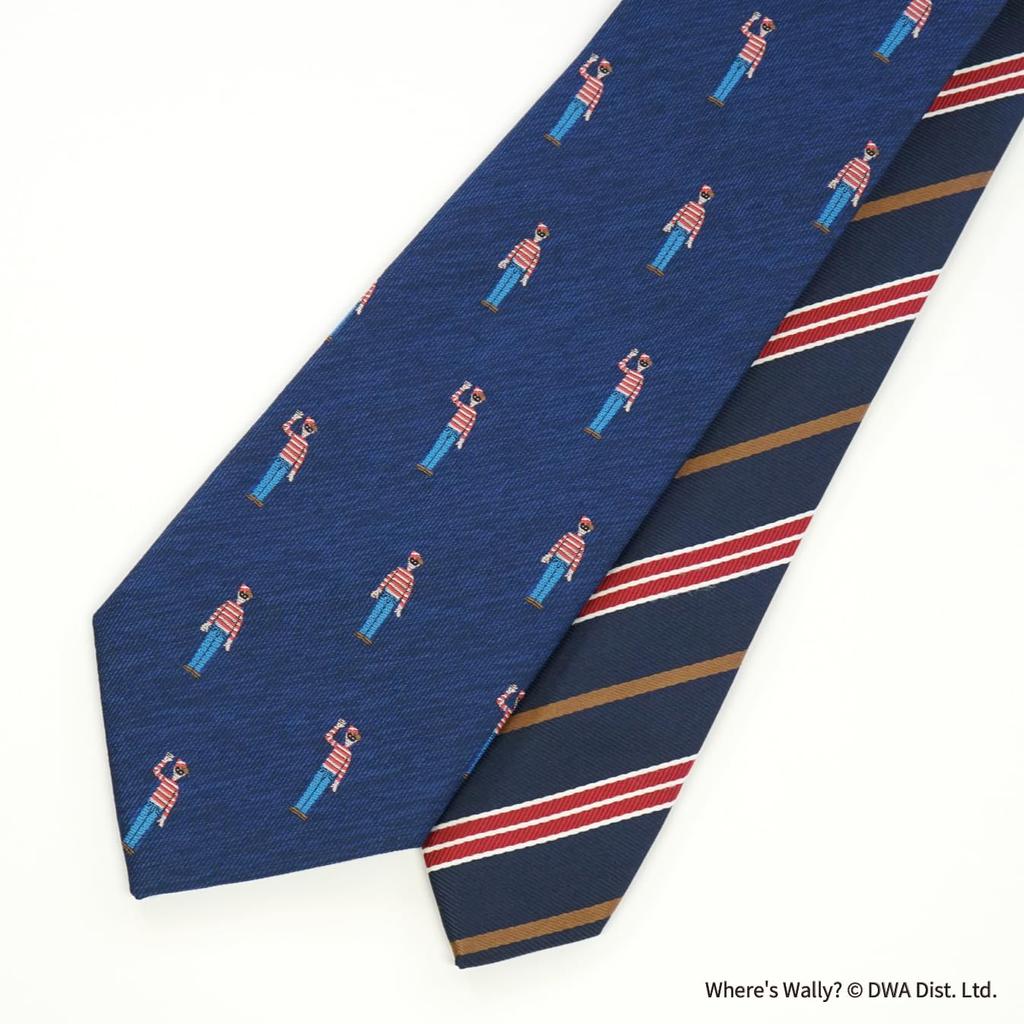 For Search for Wally Necktie UND49163 Navy Blue Search for Wally Party Brand Necktie Character Present [Search Wally]