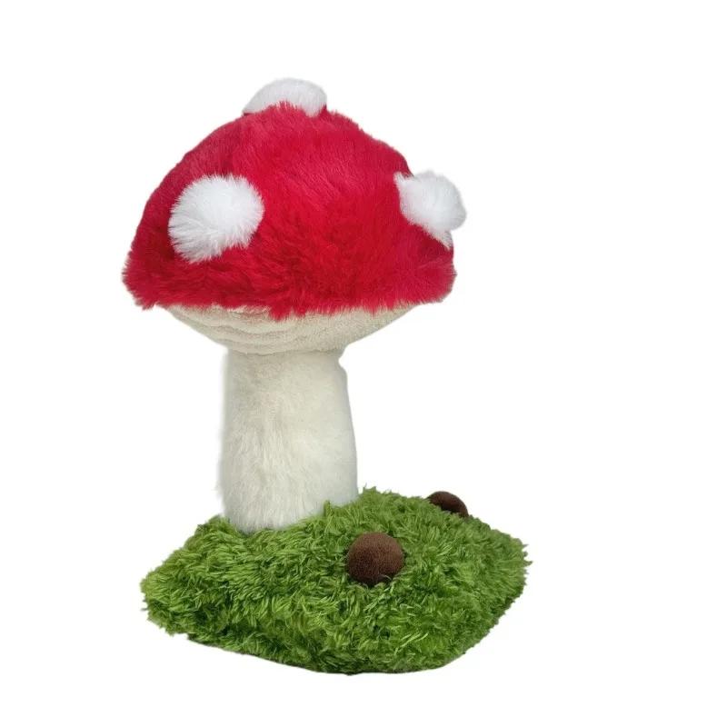 

Милый держатель для телефона, креативный, регулируемый угол, фигурки грибов, кукольное украшение для стола, плюшевое украшение для поделки, подарок девушке красный
