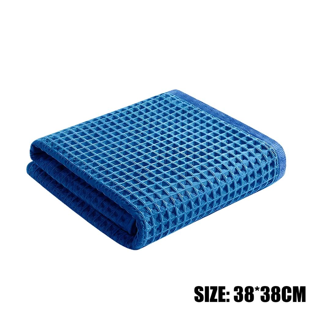 Water Drying Car Towel Microfiber Window Clean Wipe Auto Detailing Waffle Weave Car Wash Towel Glass Cleaning for Kitchen Bath