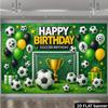 Football Theme Birthday Backdrop Banner,Suitable for Football-themed Birthday Parties.