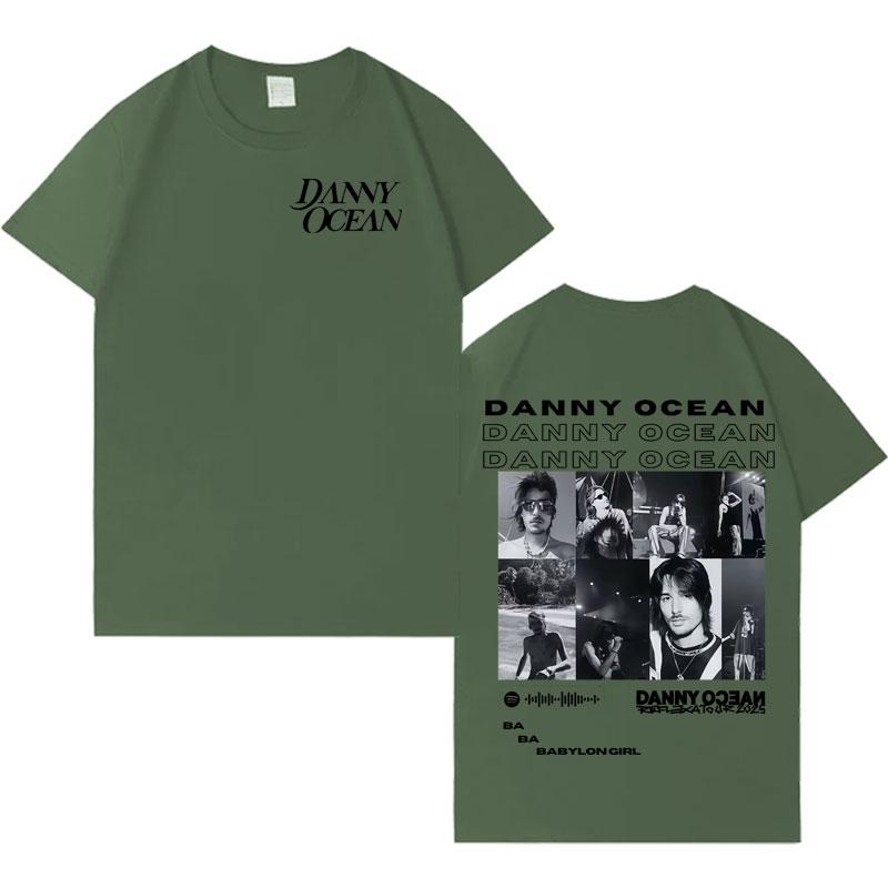 Rapper Danny Ocean New Album Tourr Fashion Tshrit Mens Double Sided Print Casual Tshrits Oversized Cozy Loose T Shrit Streetwear