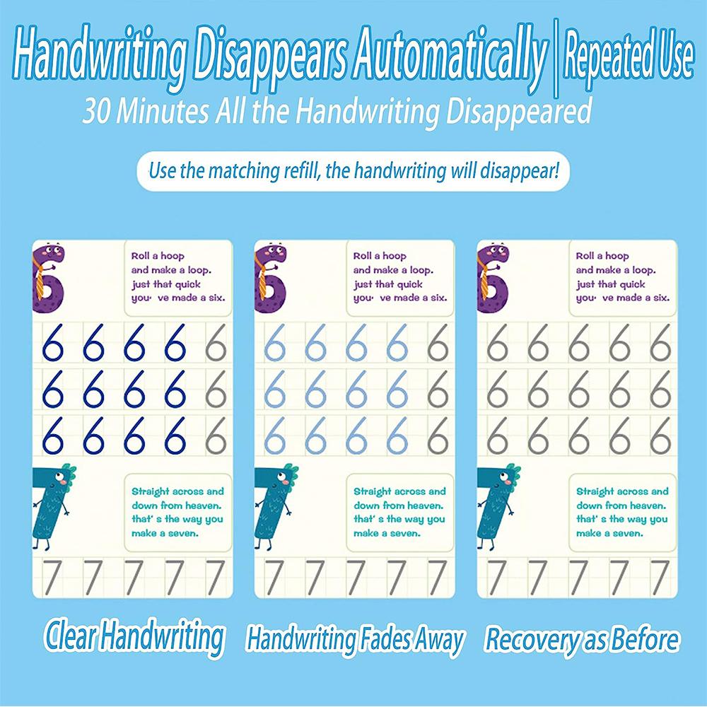 Magic Practice Copybook Reusable Copybook Preschool for Kids Age 3-8 Kinds