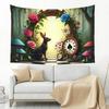 Anime Alice In Wonderland Hanging Carpet Wall Tapestry Decor Aesthetic Room Decor Wall Cloth Party Hanging Background Room