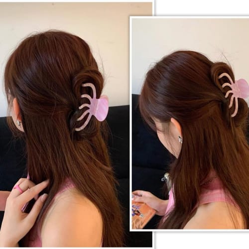 2 Large Acetate Octopus Hair Clips, Strong Non-Slip Grip, Octopus Hair Clips for Thick Hair, Big Hair Clips & Claw Clips for Teen Girls and Women