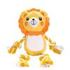 Bite-Resistant Plush Dog Toy: Lion & Hippo Molar Chews To Relieve Pet Boredom