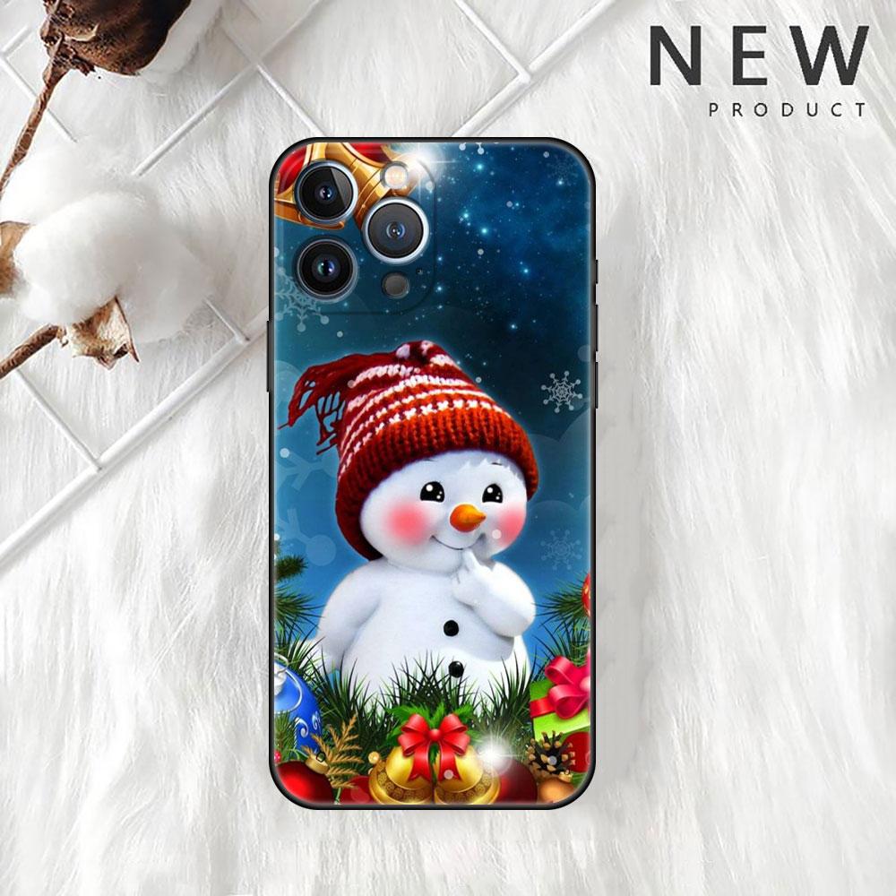 

Мягкий чехол для телефона «Рождественский снеговик» для iPhone 11 13 Pro Max 12 Mini 7 8 Plus SE 2020 X XS 6 6S 5 5S Funda, силиконовая задняя крышка Sac iPhone 7 8