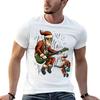 Guitarist Santa Claus Christmas Gift Tshirt Holiday Vacation Tee Shirt
