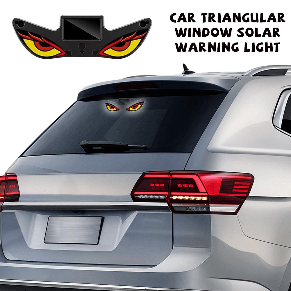 Car Warning Light Devil Eye Ambient Lamps Rear Window Anti Rear End Signal Lights Dynamic Expression Neon Lamp Car Accessories Neon Lights 4