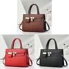 Pu Business Tote Bag For Women With Contrast Color Design And Large Capacity For Daily Use