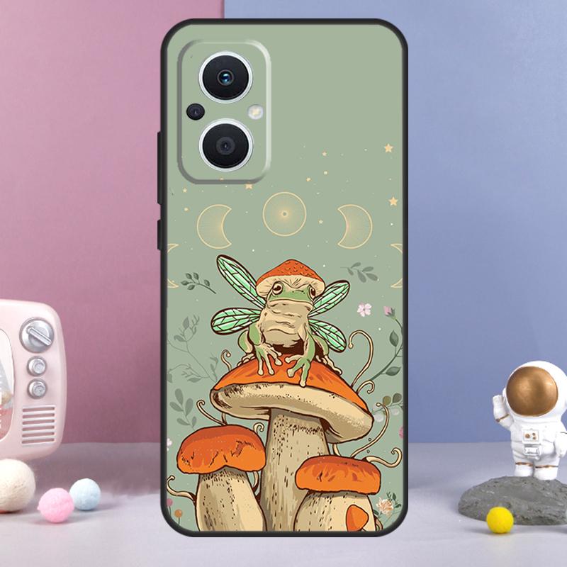 

Коттеджкор Лягушка Эстетика Чехол Для OPPO Reno 11 F 12F 13F 14F 10 12 13 14 Pro 7 8 Lite OPPO Find X9 X6 X5 X8 Pro Чехол OPPO Reno13 F