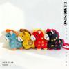 Chinese Zodiac Year Of The Horse Plush Keychain With Short Plush Material For Gift And Decoration