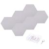 6Pc 30x26cm Felt Bulletin Board Self Adhesive Hexagon Felt Tiles for Sound Proofing Wall Panels for Home Office Recording Studio