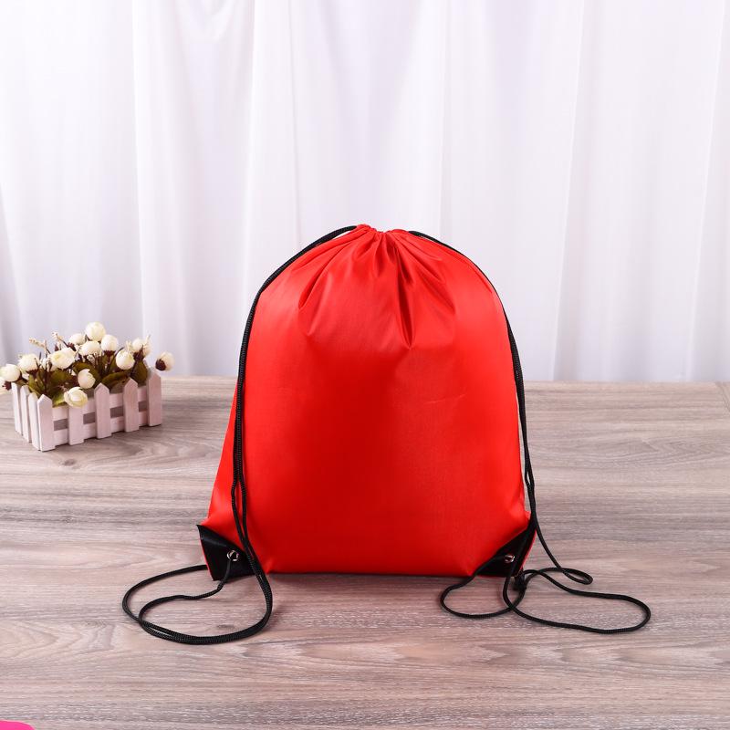 Custom Polyester Waterproof Double Drawstring Backpack with Logo