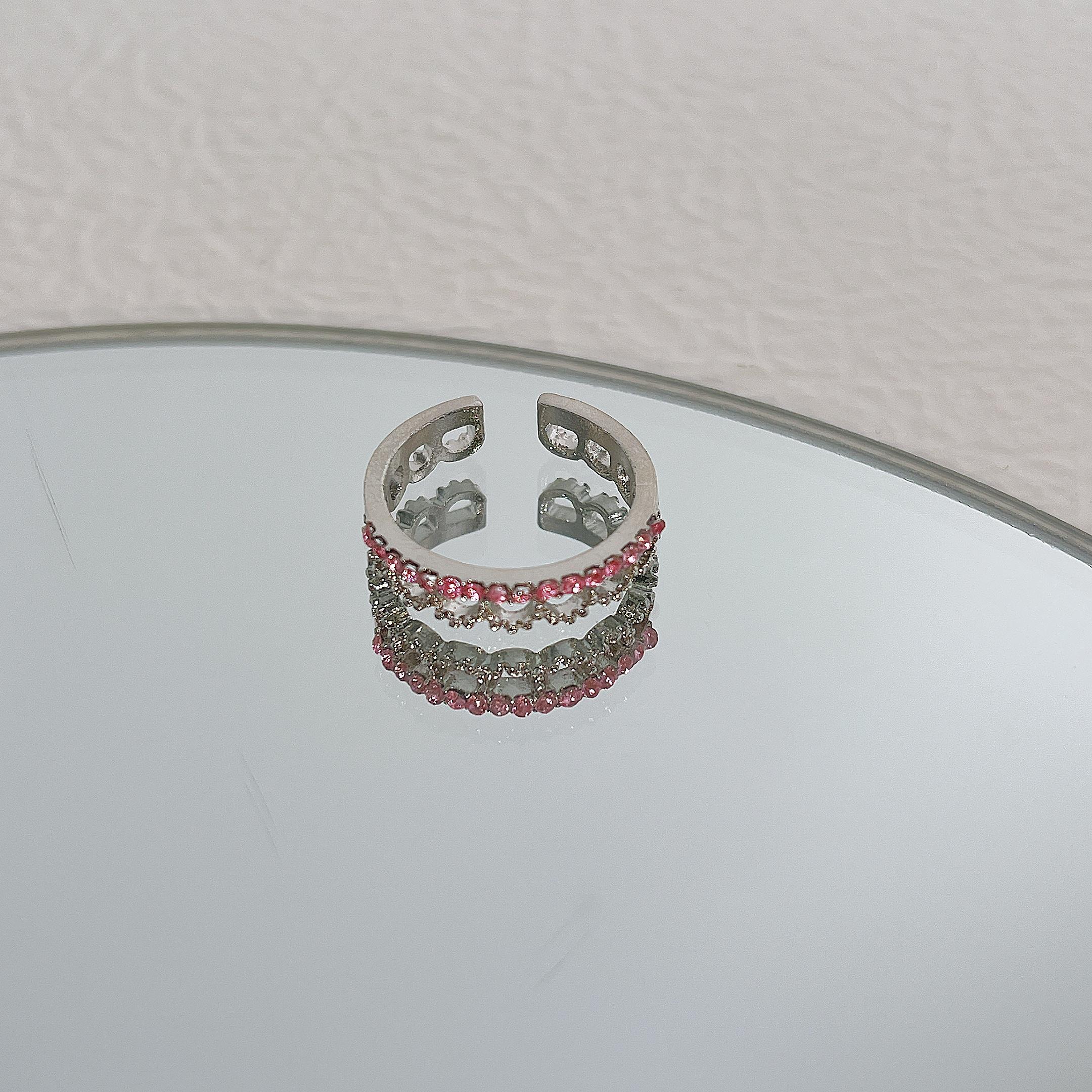 

17 км Y2K кольца с кристаллами Kpop сердце регулируемое кольцо нерегулярной геометрии панк винтажные кольца набор для женщин девочек новые модные украшения