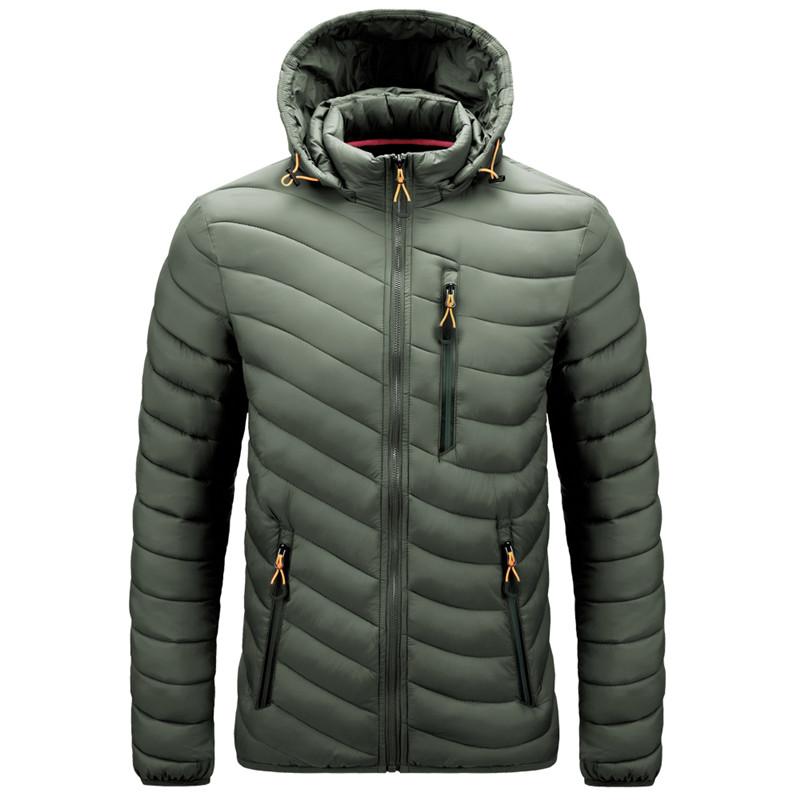 Winter Warm Waterproof Jacket Men Autumn Thick Hooded Parkas Mens Fashion Casual Slim Jacket Coat Men