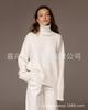 **Women's Thickened Knit Top Autumn Winter Loose Turtleneck Sweater Oversized High Neck Jumper**
