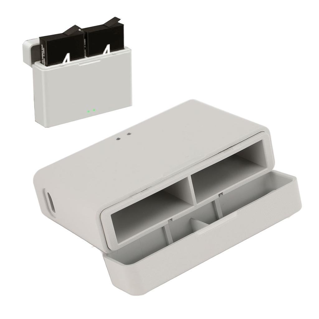 Dual Batteries Charger Fast LED Indicator Light Battery Charging Hub with Type C Cable for Osmo Acti
