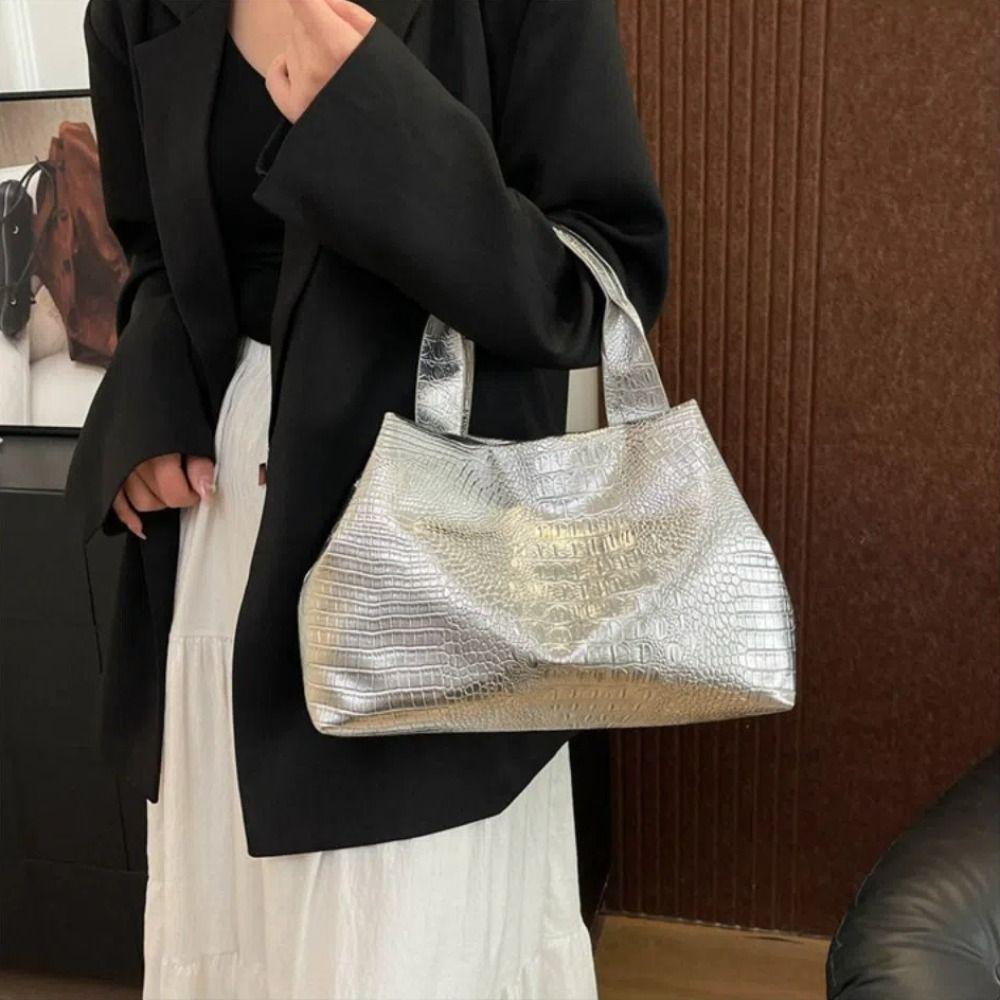 Silver Gold Black Women Hand Bags Luxury Commute Shoulder Bag New Female Tote Bag Lady/Girls