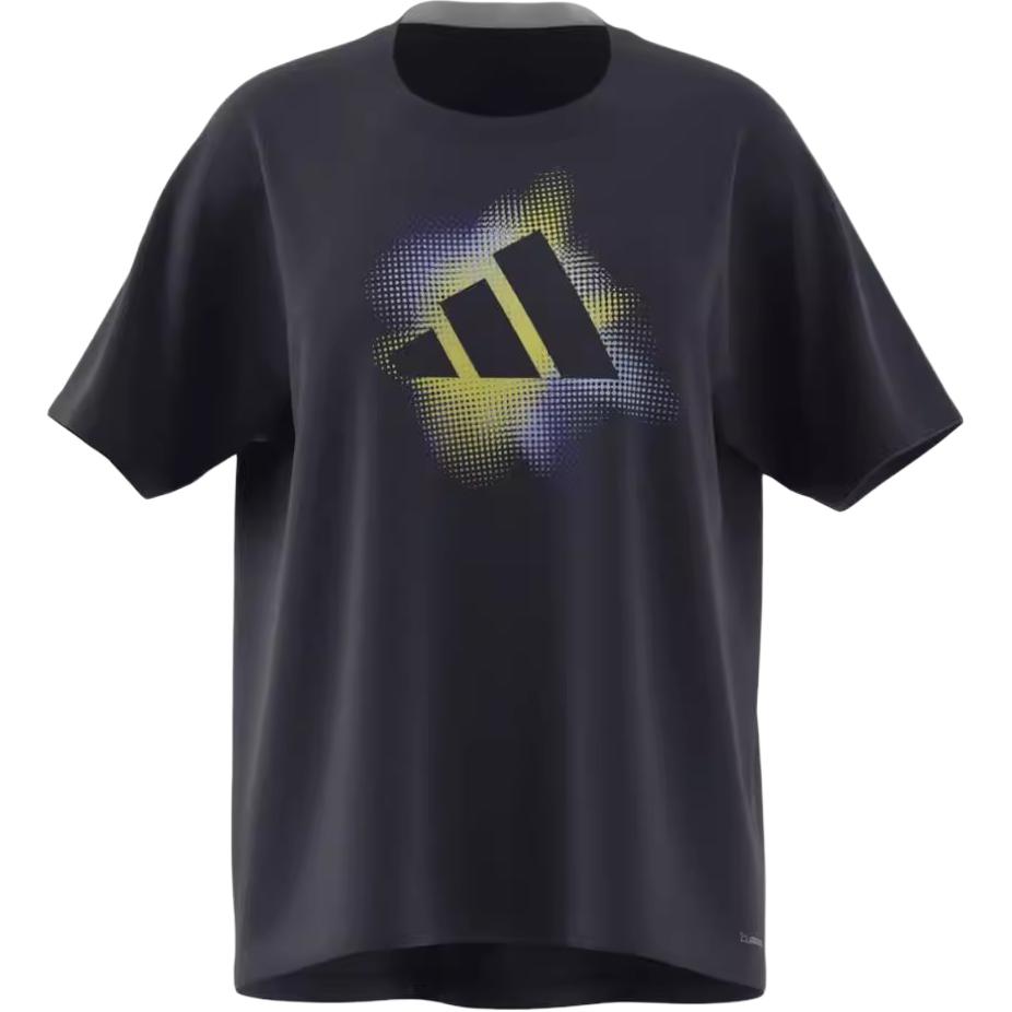 

Adidas Pattern Printed Short Sleeve T-Shirt Women Tops Navy-Blue KA1027 S