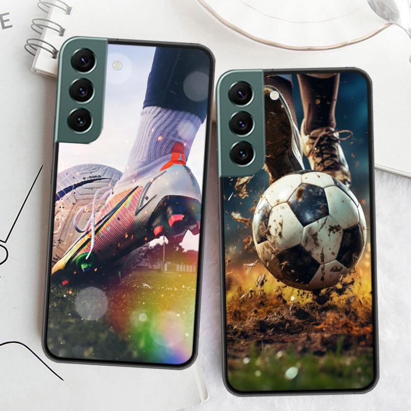 Football Field Phone Case For Samsung Galaxy S22 S25 Ultra S21 S10 Plus S26 Edge S20 S23 S24 FE Cover Silicone Soft TPU Clea