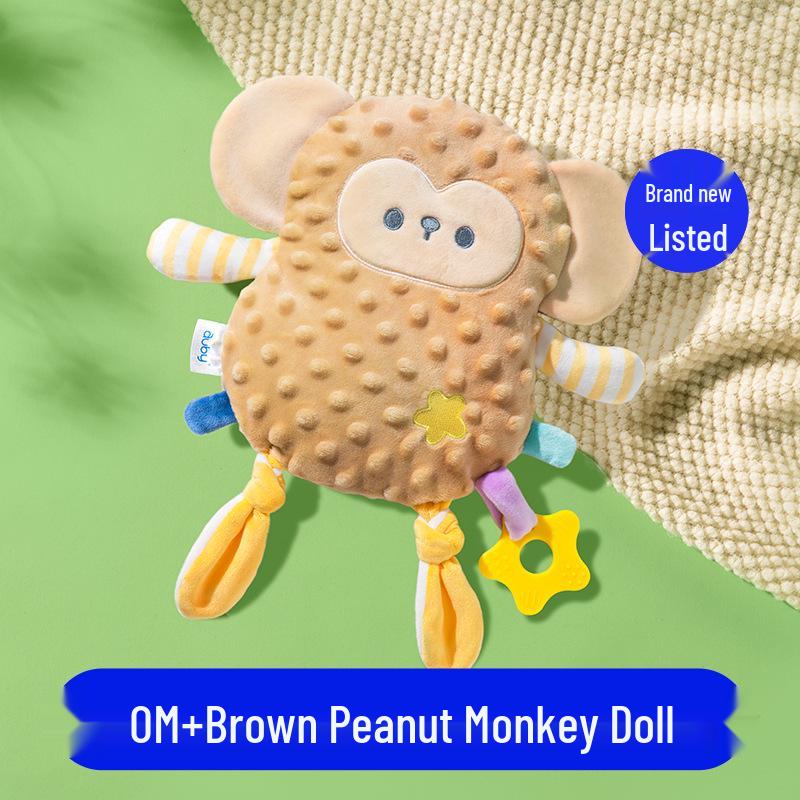 Rabbit Plush Comfort Blanket & Teether for Newborns