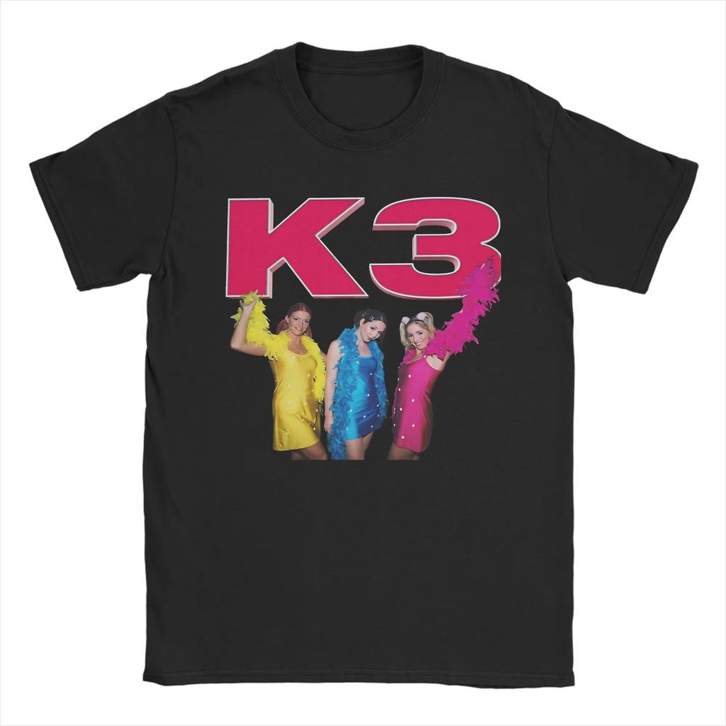 Summer Unisex K3 Studio100 Girl Group Shirt Pure Cotton Printed Tee Shirts Top Clothing Unisex