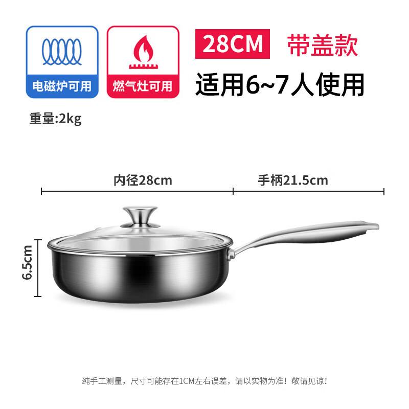 DUTRIEUX 316 Stainless Steel Non-Stick Frying Pan