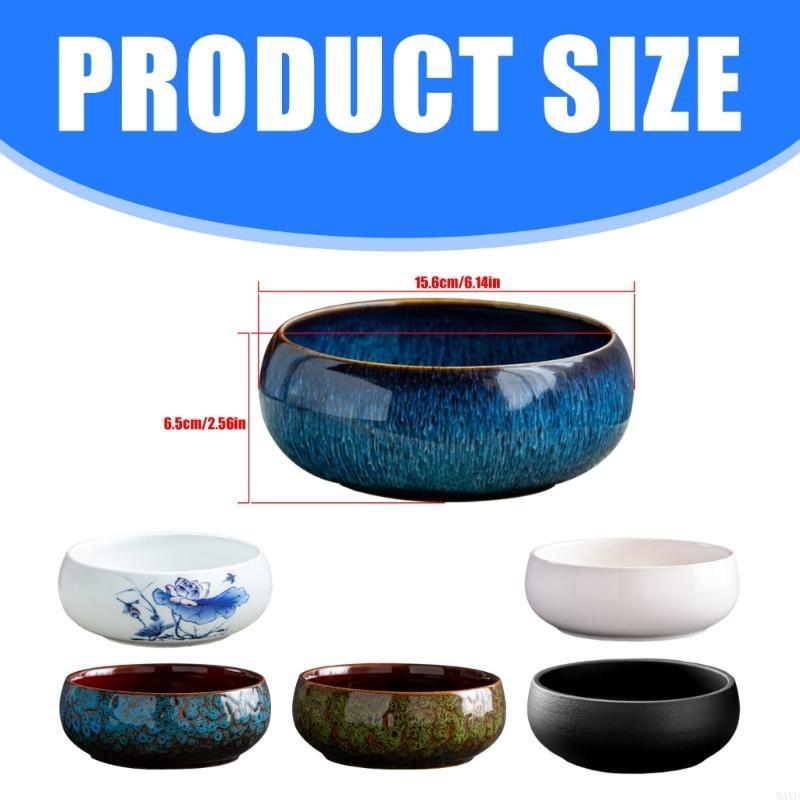 Decorative Ceramic Pot Bowl for Narcissus and Green Radish Modern Indoor Spaces M4YD