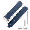 20x13mm 21x16mm cinturino in silicone convesso per HUBLOT BIG BANG CLASSIC FUSION Braccialetti di ricambio 26x19mm braccialetto in gomma da uomo