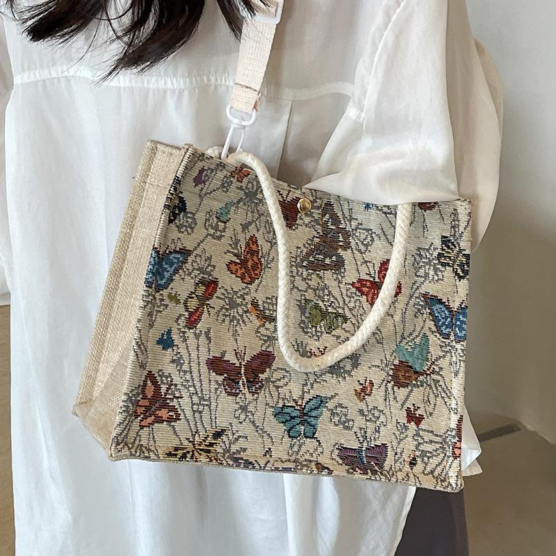 Korean INS Canvas Bag Women's New Trendy and Fashionable Shoulder Bag Women Ins Fashionable and Versatile Handbag