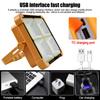 Portable Solar Searchlight USB LED Work Repair Lamp Red/Blue Flashing Emergency Night Market Light Outdoor Spotlight Tent Light