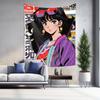Anime Style Fashionable Women Tapestry  Colorful Trendy Mural Decorative Hanging Cloth