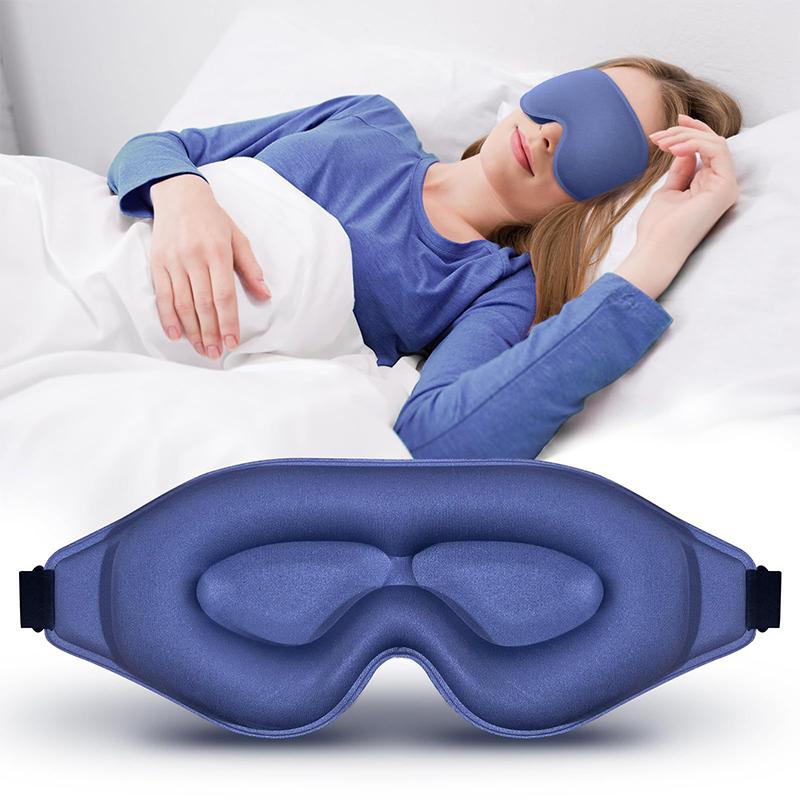 3D Sleep Mask Sleeping Eye Mask For Women Men Contoured Cup Night Blindfold Luxury Light Blocking Eye Cover Molded Eye Shade