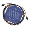 JYL TS Bracelet Viking Symbol  Red Beaded Boosts Courage & Luck