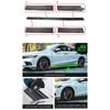 For Mercedes Benz Accessories W204 C63 C180 C200 C260 C300 AMG Car Side Skirt Extension Rocker Panel Splitters Winglet Lip Body