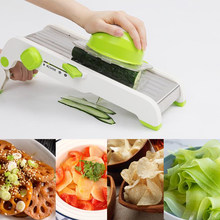Multi-functional Vegetable Cutter & Grater: Radish & Potato Slicer/Shredder