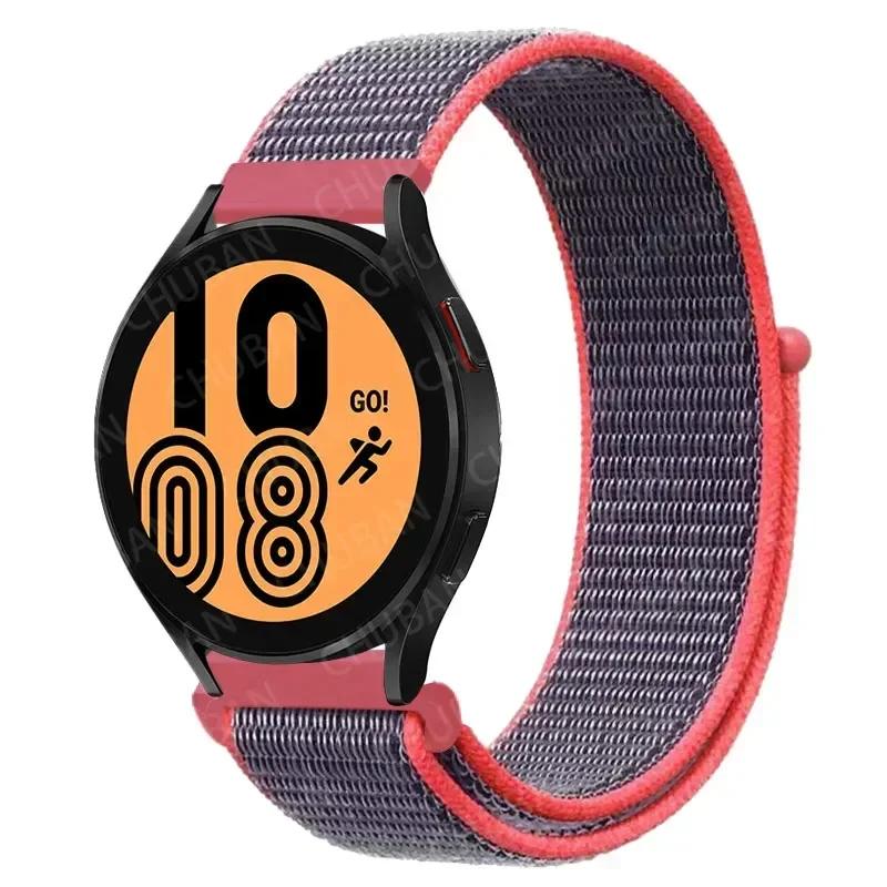 20mm/22mm Nylon Loop For Samsung Galaxy Watch 7/6/4/Classic/3/5/pro/Active 2 Sport Breathable Band Huawei Watch GT 4-3-2e Strap