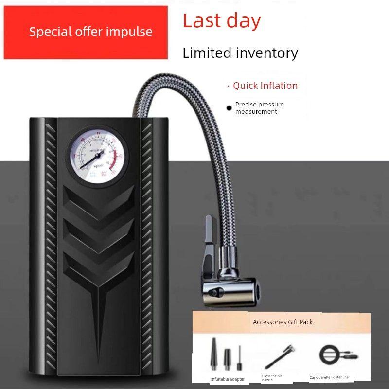 

Car Air Pump, Portable Electric Tire Inflator for Cars, Electric Vehicles, Motorcycles, Wireless Automatic Inflator Special Offer for Cars + Cigarette Lighter Plug