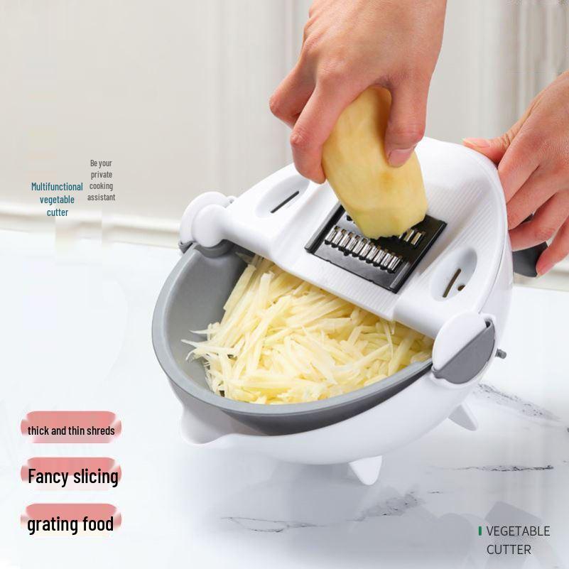 Home Jia Yue Multifunctional Vegetable Cutter: Slicer, Grater, Drain Basket, Shredder