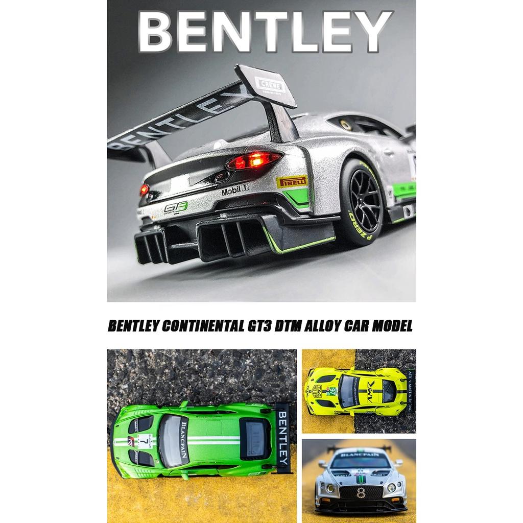 1/32 сплав мини-модель автомобиля Bentley GT3 металлическая игрушка литая и игрушечная техника инерционные детские игрушечные машинки для детей мальчик автомобиль подарок