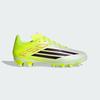 F50 League Low Top Soccer Shoes White Neon Yellow Kids'