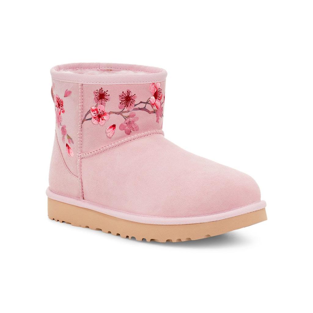 UGG Classic Mini Blossom Sněhule s fleecovou podšívkou Dámské boty Shell-Pink 1117317-SLPN