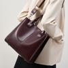 New Spring and Summer Crossbody Bag  Large Capacity Bucket One Shoulder Hand Held Leather Bag for Women