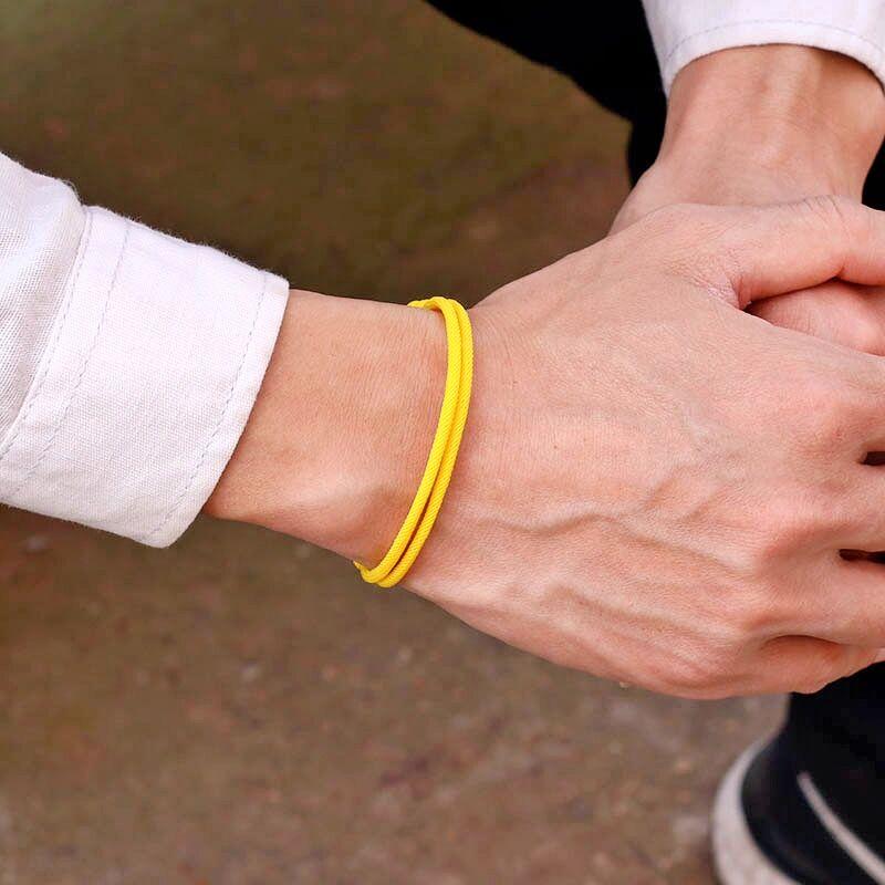 New Handmade Adjustable Rope Bracelet Men 4mm Thin String Relationship Braclet Gift For Him Lucky Thread Brazalete Pulseira