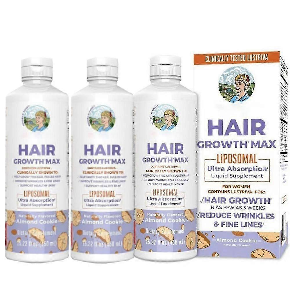 1/2/3x 2025NEW Mary Ruths Womens Hair Growth MAX Lipsomal With Lustriva (15.22 Fl Oz.)