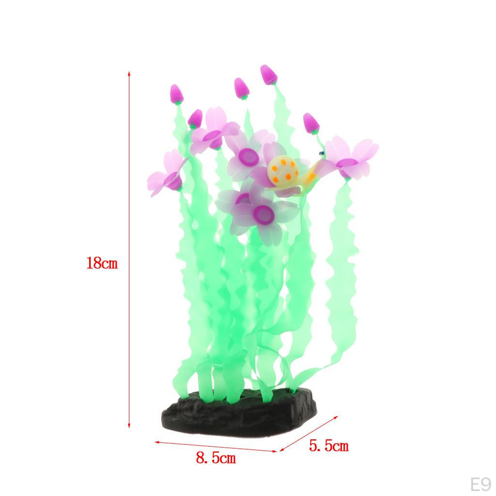 Aquarium Plants Fish Tank Decorations Artificial Plastic