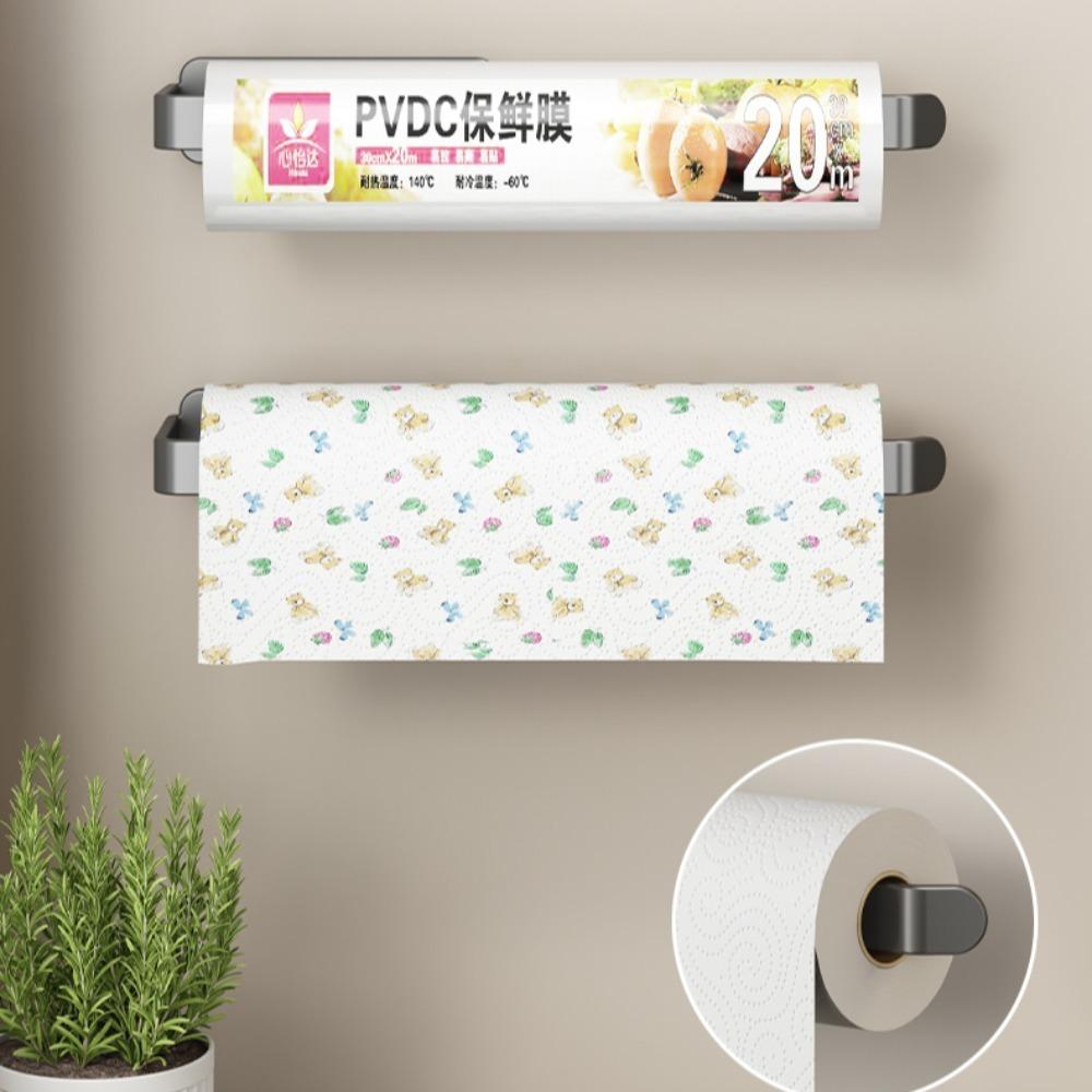 Carbon Steel Wall Hanging Tissue Holder Multifunction Paper Wall Hooks Kitchen