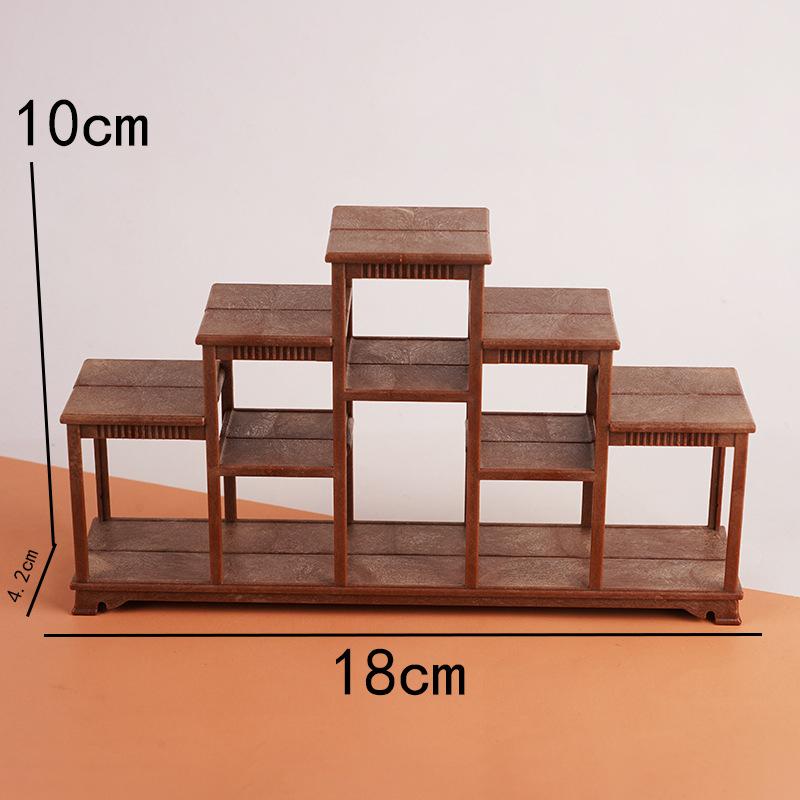 1 Piece Doll House Simulation Bogu Frame Model Miniature Living Room Storage Rack Display Cabinet Ornaments Diy Accessories