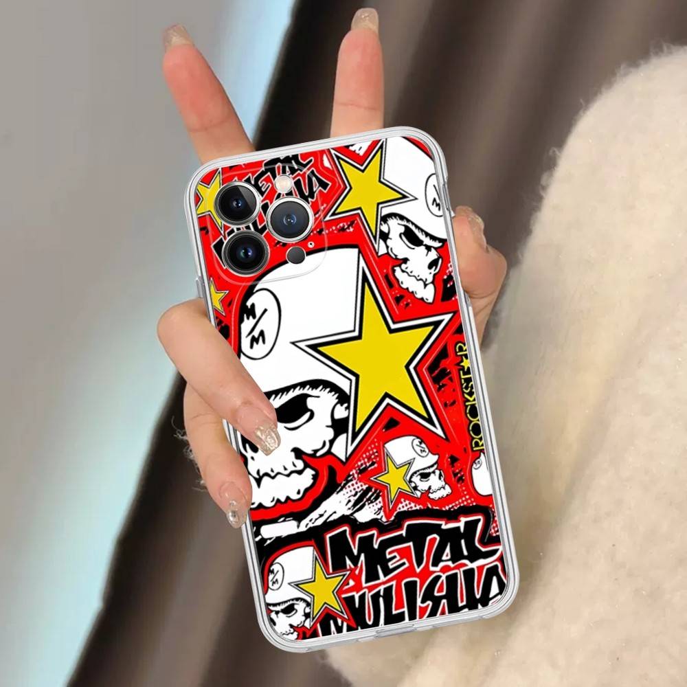 Motocross Metal Mulisha For IPhone 17 16 15 14 13 12 Mini 11 Pro Max Transparent Case