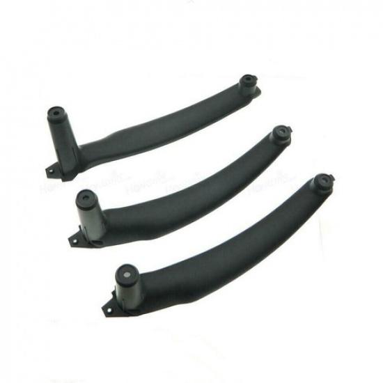 3Pcs For BMW X5 X6 E70 Interior Right/Left Door Handle Panel Pull ide Part Black 3PCS